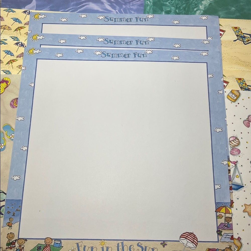 Summer Fun Scrapbook Paper Set - Picture 4 of 11